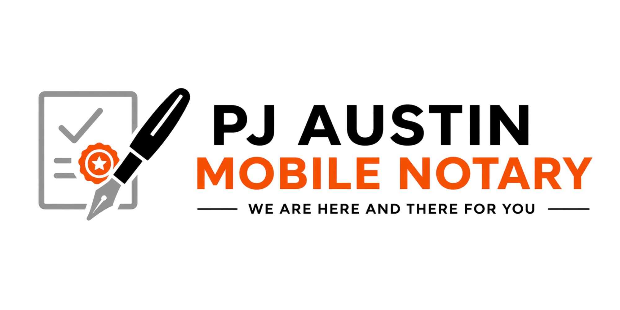 PJ Austin Mobile Notary Logo